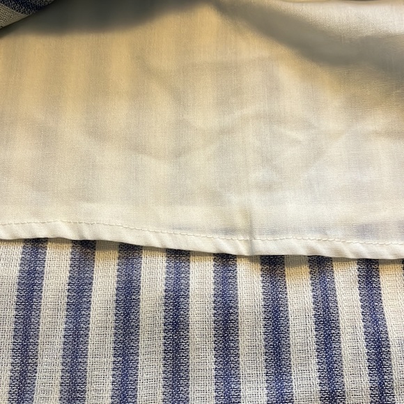 Gianni Bini Girls mock wrap skirt, blue/white striped XL - Picture 8 of 8